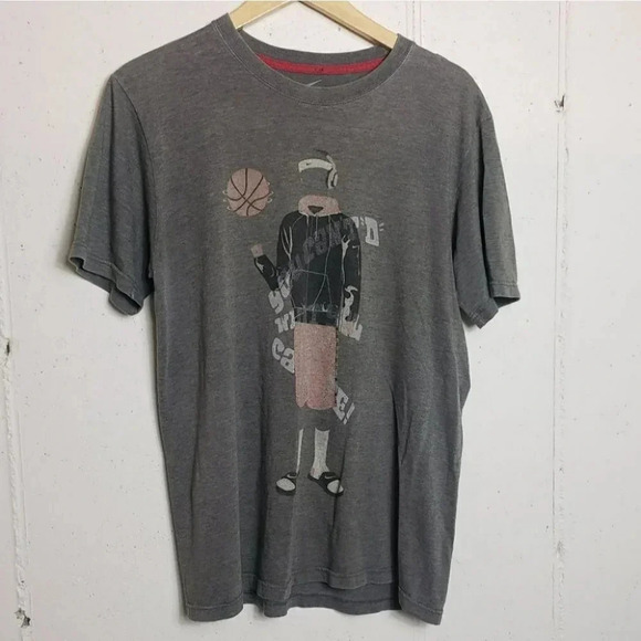 Nike M basketball grey T-shirt‎ - Picture 1 of 5
